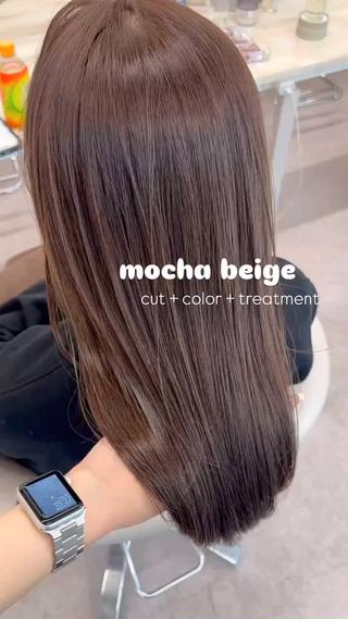 ロング カラー 美髪矯正/髪質改善/ 艶髪🤍伊藤梨紗のヘアスタイル