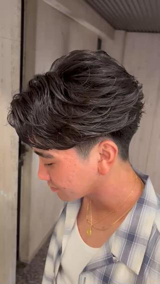 メンズ メンズハイトーン特化 てるぼうのヘアスタイル