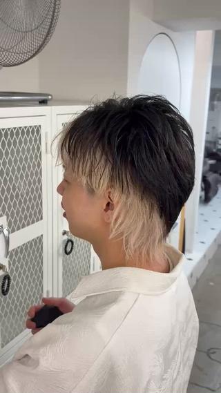 カラー メンズ メンズハイトーン特化 てるぼうのヘアスタイル