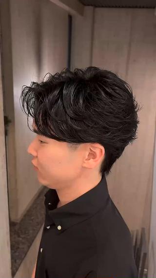 パーマ メンズ メンズハイトーン特化 てるぼうのヘアスタイル