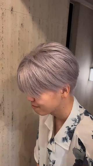 カラー メンズ メンズハイトーン特化 てるぼうのヘアスタイル