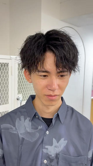 パーマ メンズ メンズハイトーン特化 てるぼうのヘアスタイル