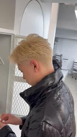 ショート カラー メンズ メンズハイトーン特化 てるぼうのヘアスタイル