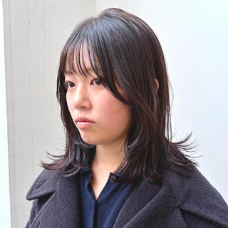 ミディアム レイヤーカット🪄 ヘアセット🪄シホのヘアスタイル