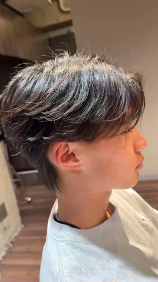 ショート パーマ メンズ メンズ/佐藤 恒輝のヘアスタイル