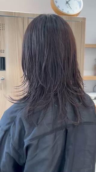 ミディアム 鼎一真ハイトーン/ パーマ/何でも屋さんのヘアスタイル