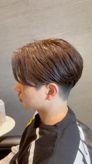 ショート カラー メンズ 鼎一真ハイトーン/ パーマ/何でも屋さんのヘアスタイル