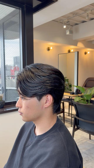 パーマ メンズ 心櫻/メンズパーマ/ ニュアンス/フェザーのヘアスタイル