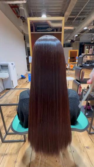 ぱやぱや毛も無くなりトゥルトゥルストレートヘアに️ 