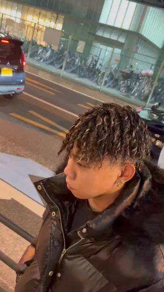 パーマ メンズ 木戸 亮晟のヘアスタイル