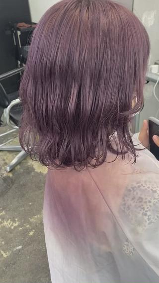 ミディアム カラー 💗💗韓国レイヤー yu-ki💗💗のヘアスタイル