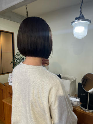 ショート 薬院:今泉/上川美幸 大人ヘア/暗髪カラーのヘアスタイル