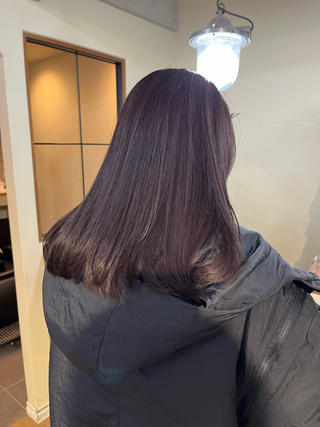 ミディアム 薬院:今泉/上川美幸 大人ヘア/暗髪カラーのヘアスタイル