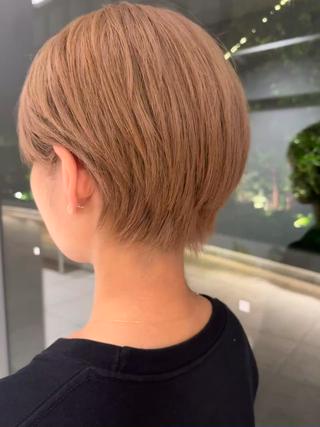 ハンドブローのみできまる！
丸みショートボブ 