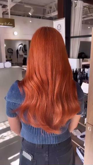 ロング カラー 京都韓国ヘア🇰🇷 /髪質改善/透カラーのヘアスタイル