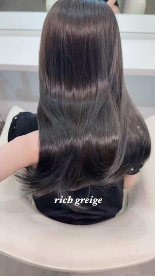 ロング カラー 京都韓国ヘア🇰🇷 /髪質改善/透カラーのヘアスタイル