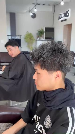 刈り上げスパイキーショート 