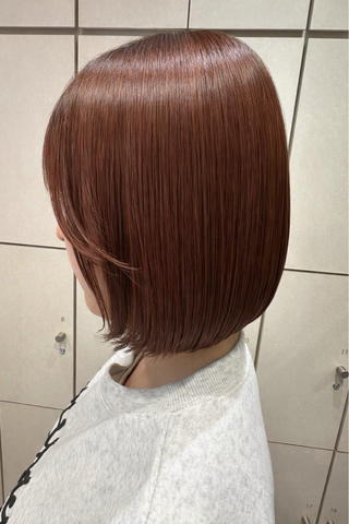 ミディアム 美髪矯正/渡辺 りんのヘアスタイル