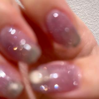 #フラッシュネイル#キラキラ#インクネイル#ぷっくり#ニュアンス#夏ネイル