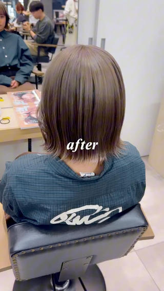 ミディアム カラー デザインカラー 🥨HAZUKiのヘアスタイル