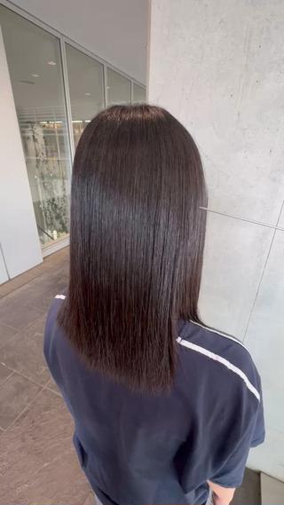 縮毛矯正でツヤツヤストレートに変身です
 
