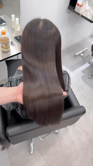 ロング 髪質改善×縮毛矯正 Core 片山健太のヘアスタイル