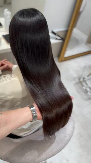 ロング 髪質改善×縮毛矯正 Core 片山健太のヘアスタイル