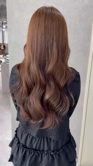 ロング カラー 赤み無し柔らかカラー 【梅田】madokaのヘアスタイル