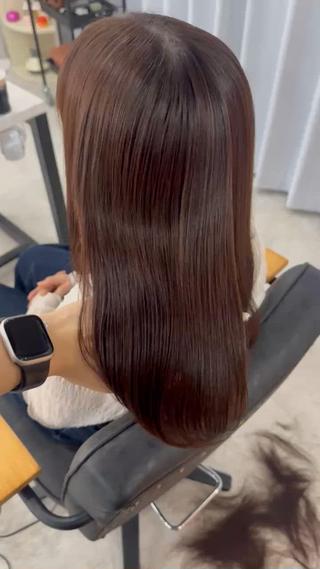 ロング カラー 赤み無し柔らかカラー 【梅田】madokaのヘアスタイル