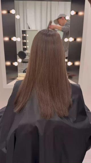 セミロング カラー 透明感艶カラー/ボブ /髪質改善/はるきのヘアスタイル