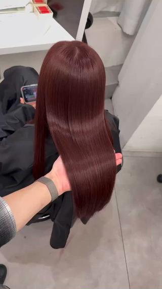 ロング カラー 透明感艶カラー/ボブ /髪質改善/はるきのヘアスタイル