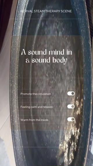 【特徴】
アーユルヴェーダ×漢方のメソッドで約30種類のハーブから、その時の体調やお悩みに合わせて数種類をブレンド。効率良く不調や目的にアプローチできます
穴のないイスを使用し仙骨を中心に温めることができるうえに、デリケートゾーンへの直接的な蒸気のリスクは抑えられ、安全に体を温められます。
サウナが苦手な方、岩盤浴でなかなか汗がでないという方でも、「ハーブ蒸しは心地よく入れる」「こんなに汗がでるなんて、、!」「疲れを癒すのが目的だったけれどお肌まで綺麗になった」とやみつきになる方が多いケアです。
パーソナルブレンドを体験できるお店は少ないので、効率重視な方は特におすすめです