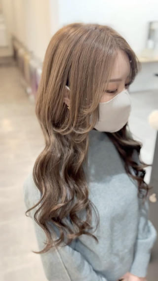 ロング カラー シール、 ハネエクステのヘアスタイル