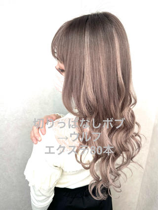 ショート シール、 ハネエクステのヘアスタイル