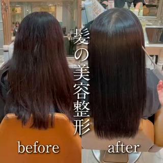 ロング 美髪縮毛矯正🤍 髪質改善/Shinaのヘアスタイル