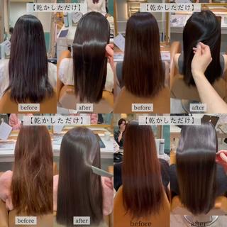 ロング 美髪縮毛矯正🤍 髪質改善/Shinaのヘアスタイル