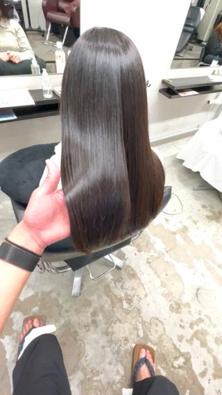 髪質改善ストレート 