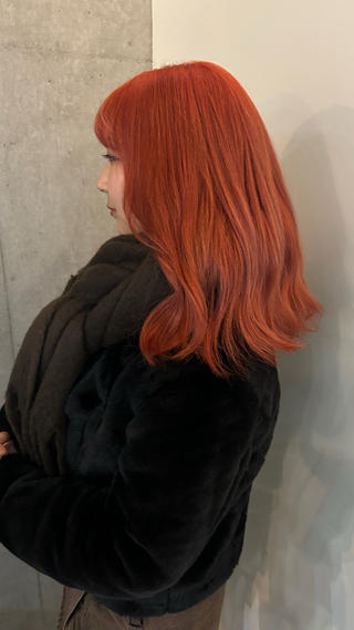 ミディアム カラー 韓国ボブ/レイヤー カット/ EMIRIのヘアスタイル