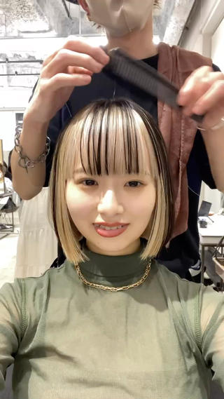 ミディアム カラー 🎨ショートの神様 /神評価🎨原田公祐のヘアスタイル