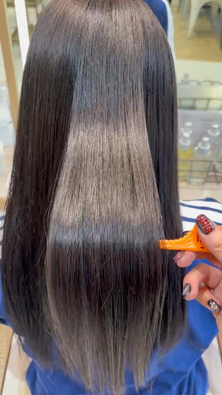 パヤパヤが気になるお客様も髪質改善ストレートでこんなにサラサラに 
