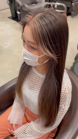 フェイスフレーミングとインナーカラー️ 