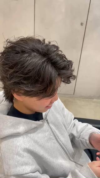 ショート パーマ メンズ メンズ特化🔥 金子直斗のヘアスタイル