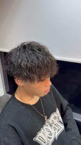 パーマ メンズ Niau高崎所属・栗原 翔大のヘアスタイル