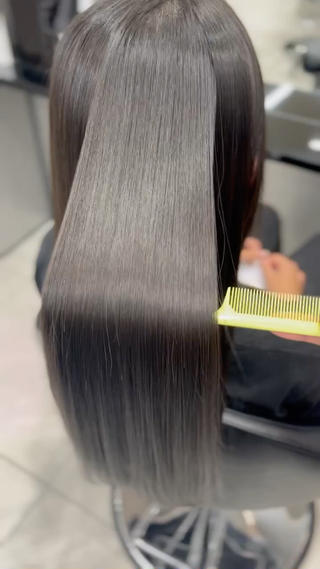 ロング ioeわかめようじ/ 縮毛矯正/髪質改善のヘアスタイル