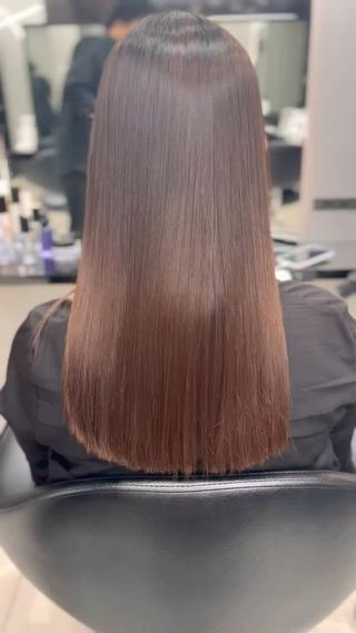 セミロング パーマ ioeわかめようじ/ 縮毛矯正/髪質改善のヘアスタイル