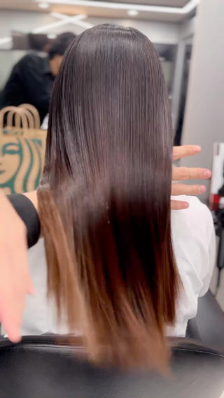 ロング パーマ ioeわかめようじ/ 縮毛矯正/髪質改善のヘアスタイル