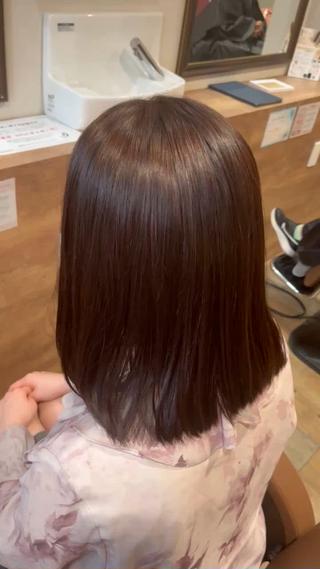 ピンクブラウンカラー×2ステップトリートメント 