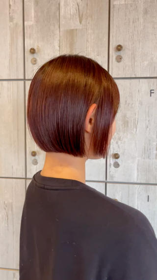 ボブ×カシスカラー 
