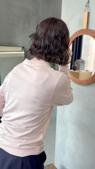 ミディアム パーマ tetohair 森田浩平のヘアスタイル