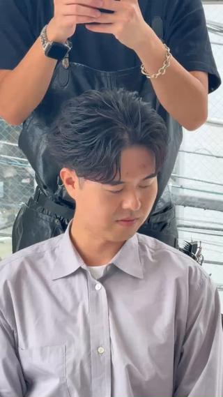 ショート パーマ メンズ fifth札幌 堀内新史のヘアスタイル